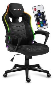 Gaming stolica Fusion 2.5 (crna + šarena) (s LED rasvjetom)