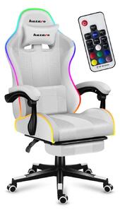 Gaming stolica Fusion 4.7 (bijela + šarena) (s LED rasvjetom)