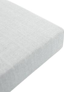 Flanel donja plahta Raya - Svijetlo siva, 90x200 cm