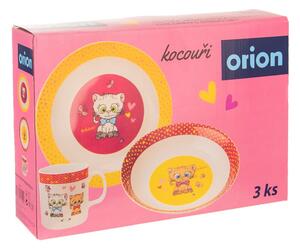 3-dijelni dječji porculanski blagovaonski set Orion Kittens