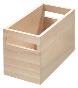 Kutija za pohranu od drveta paulovnije IDesign Eco Wood, 12,7 x 25,4 cm