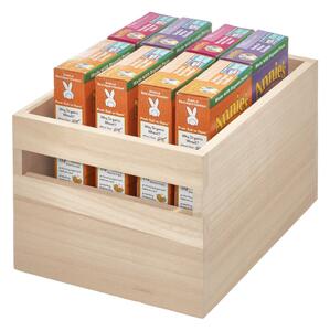 Kutija za pohranu od drveta paulovnije IDesign Eco Handled, 19 x 25,4 cm