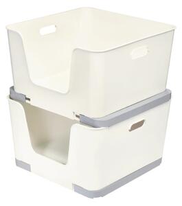 Bijela kutija za pohranu iDesign Eco Open, 39 x 39 cm