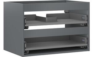 Mexen Box-A korpus ormarića ispod umivaonika 70 cm, 2 ladice, mat grafit - 91AX0-0700-470-2-66