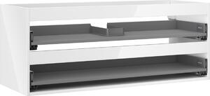 Mexen Box-A kućište ormarića ispod umivaonika 120 cm, 2 ladice, bijeli sjaj - 91AX0-1200-470-2-00