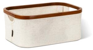 Krem tekstilna kutija za pohranu 38x26x16 cm Bamboo/Linen – Bigso