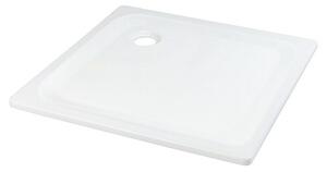 Sanicomfort Tuš kada (D x Š: 80 x 80 cm, Čelik, Bijele boje, Promjer odvodnog otvora: 52 mm)