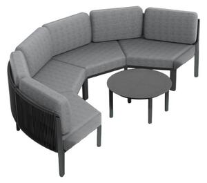 Vrtna kutna sofa Parana Corner 4 antracit boje Garden Point