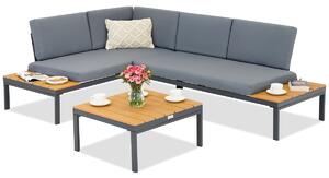 Antracit Abrantes vrtna kutna sofa Garden Point