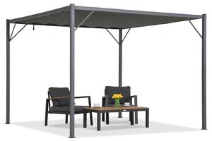 Antracit terasa pergola Malaga 3x3m Garden Point