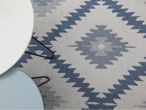 Plavo-krem vanjski tepih NORTHRUGS Malibu, 80 x 250 cm