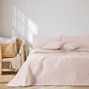 Puderasto ružičasti prekrivač krevetu AmeliaHome Meadore, 200 x 220 cm