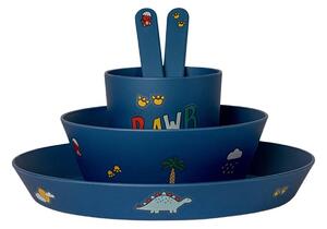 CITRON pribor za jelo Set posuđa od bio materijala Blue Dino PLA_TABLEWARE_SET_BLUE_DINO