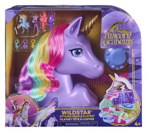 UNICORN ACADEMY Wildstar frizerska glava i mini figurica