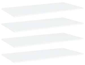 VidaXL Police za knjige 4 kom bijele 80 x 20 x 1,5 cm od iverice