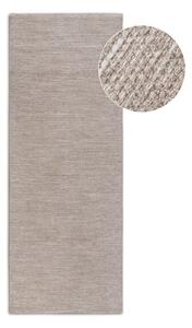 Bež ručno rađena staza od mješavine vune 80x200 cm Pradesh Linen White – Elle Decoration