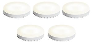 Set od 5 GX53 prigušivih LED žarulja s toplim svjetlom 7W 750 lm 2700K-4000K