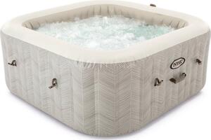 Bazen na napuhavanje Intex Spa Chevron Deluxe Square Bubble za 6 osoba