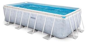 Montažni bazen Intex 4x2x1 m Chevron Prism Rectangular pool set