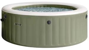 Bazen na napuhavanje Intex 4-osobe Olive green okrugli bubble spa set