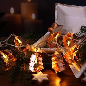 LED svjetleći lanac CHRISTMAS TREE 140 cm bakreni