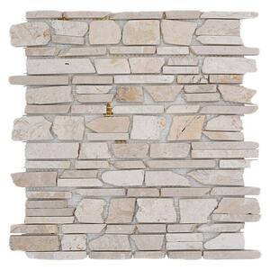 Mozaik pločica MOS BRICK 200 (30,5 x 30,5 cm, Bijele boje, Mat)