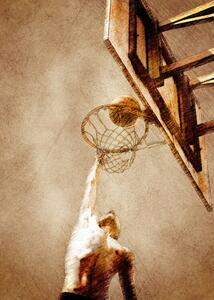 Ilustracija Basketball Sport Art, Justyna Jaszke