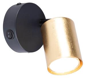 1x Moderna zidna svjetiljka zlatna uključujući LED - Mark
