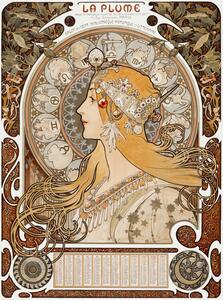 Reprodukcija Poster for the magazine “La plume”, Alfons Mucha