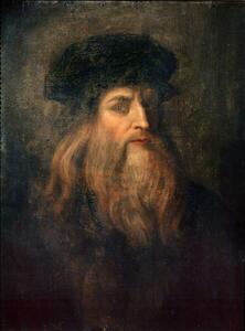 Vinci, Leonardo da - Reprodukcija umjetnosti Presumed Self-portrait of Leonardo da Vinci, (30 x 40 cm)