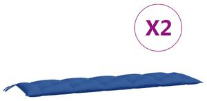 VidaXL Jastuci za vrtnu klupu 2 kom plavo 180x50x7 cm tkanine Oxford