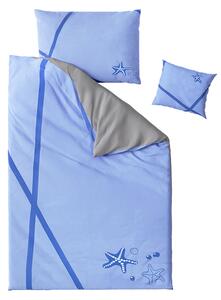 Posteljina od mikrovlakna MORSKA ZVIJEZDA plava + jastučnica 40 x 40 cm gratis Dimenzije posteljine: 70 x 90 cm | 140 x 200 cm