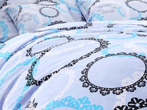 Pamučna posteljina JULEN svijetlo plava Dimenzije posteljine: 70 x 90 cm | 140 x 200 cm