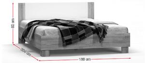 Zondo Bračni krevet 160 cm Marlon (hrast sonoma + bijela) (S podnicom) . 787043