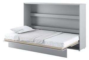 Zidni krevet Concept Pro Lenart AH115Jednostruki, Siva, 120x200, Laminirani iveral, Basi a doghePodnice za krevet, 148x211x137cm