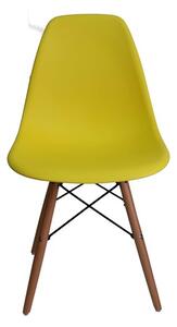 Stolica žuta u skandinavskom stilu CLASSIC