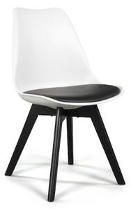 Stolica bijelo-crna u skandinavskom stilu DARK-BASIC