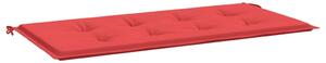 VidaXL Jastuk za vrtnu klupu crveni 120 x 50 x 3 cm od tkanine Oxford