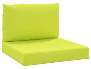 VidaXL Jastuci za sofu od paleta 2 kom jarko zeleni od tkanine