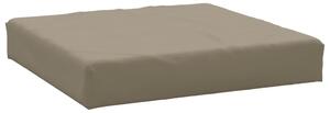 VidaXL Paletni podni jastuk od tkanine 60 x 60 x 8 cm smeđe-sivi