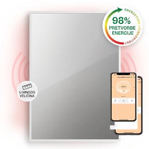 Klarstein La Palma 750 pametni grijač 2 u 1 infracrveni konvektor 85x60cm 750W ogledalo prednje