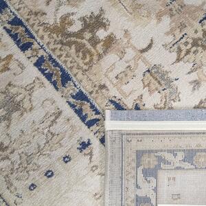 Prekrasan vintage tepih u bež boji s plavim uzorkom Širina: 200 cm | Duljina: 290 cm