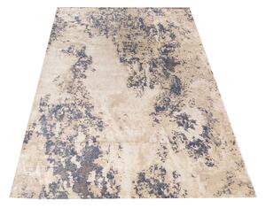 Prekrasan moderan tepih u bež boji s plavim detaljima Širina: 200 cm | Duljina: 290 cm