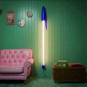 SELETTI Seletti LED viseća lampa BIC, plava, duljina 173 cm, Plava, Dnevni boravak/blagovaonica, Plastika