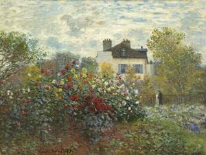 Claude Monet - Reprodukcija The Artist's Garden in Argenteuil , 1873, (40 x 30 cm)