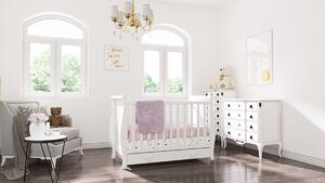 Dječji krevetić Míša 120x60 - bijeli krevet +prostor za skladištenje