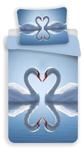 3D posteljina od mikrovlakana SWAN, plava Dimenzije posteljine: 70 x 90 cm | 140 x 200 cm