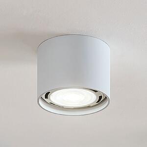 Arcchio Archio stropni reflektor Mabel, Ø 12 cm, bijeli, metal, GU10, prigušiva, Bijela, Kuhinja, Aluminij
