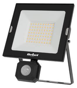 50w vanjski led reflektor crni 4000k ip44 sa senzorom pokreta - 1463416