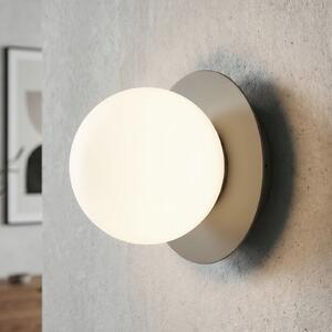 EMIBIG LIGHTING Zidna svjetiljka Minerva, opal/bež, Ø 15 cm, staklo/metal, E14, prigušiva, Bež, Dnevni boravak/blagovaonica, Staklo, Metak
